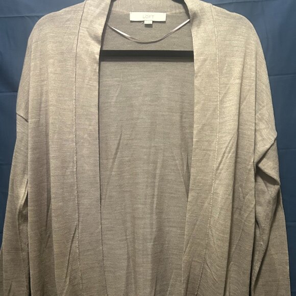 Loft open cardigan, taupe, small - Picture 2 of 7
